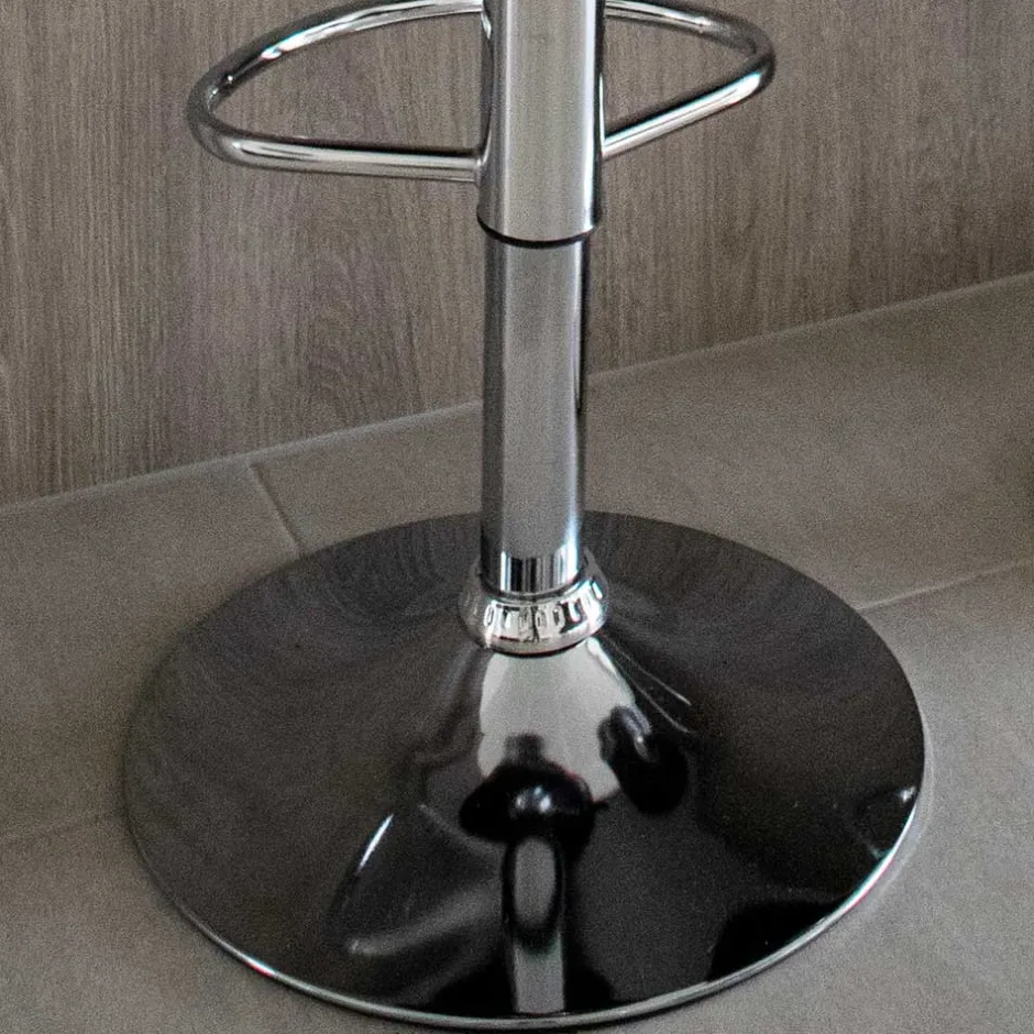 Moderne Kunstleder Barstühle in Schwarz - Ekino (2er Set)^Wohnen Clearance