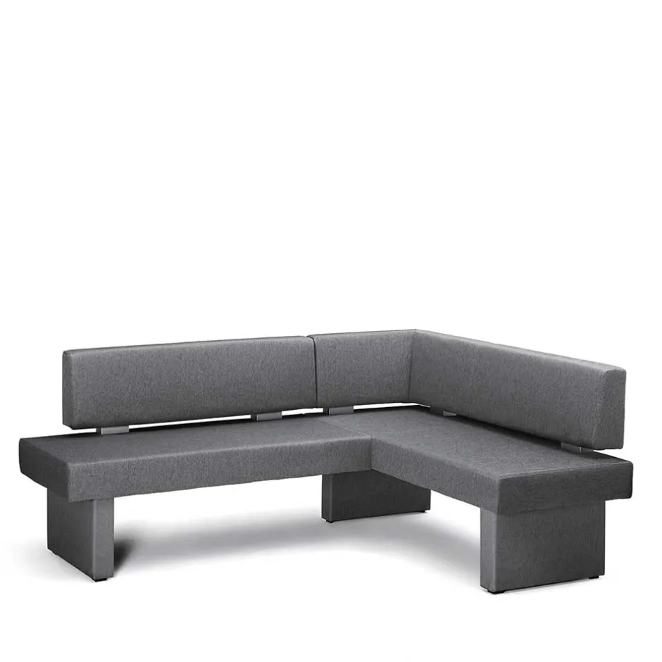 Moderne Stoff Eckbank in Grau - Classimo^Wohnen