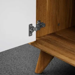 Moderne 2-türige Kommode in Weiß & Wildeiche - Diesta^Wohnen