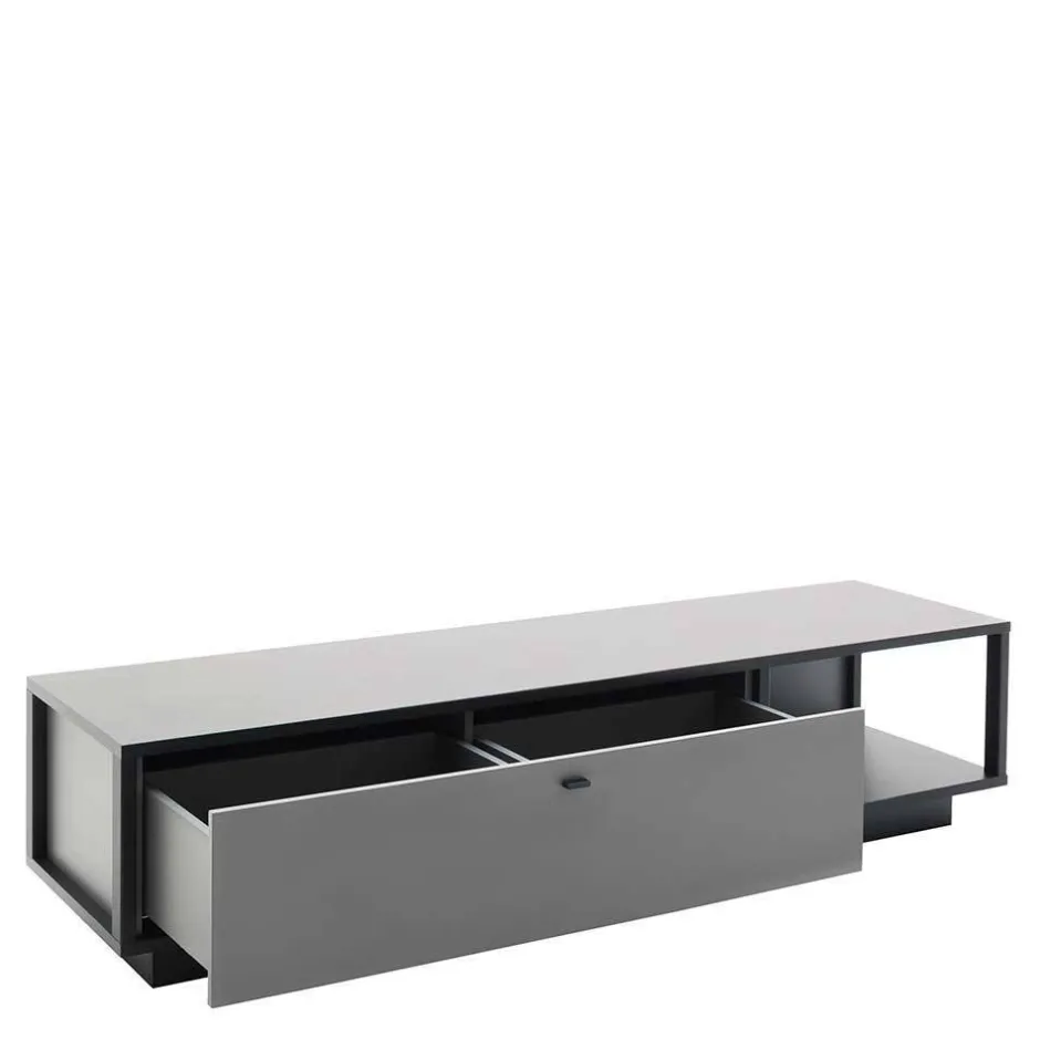 Moderne TV Anbauwand in Grau - Ridona (zweiteilig)^Wohnen Hot