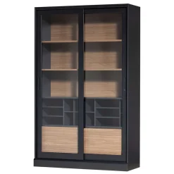 Wohnen Moderne Vitrine mit Glas Schiebetüren - Susanne