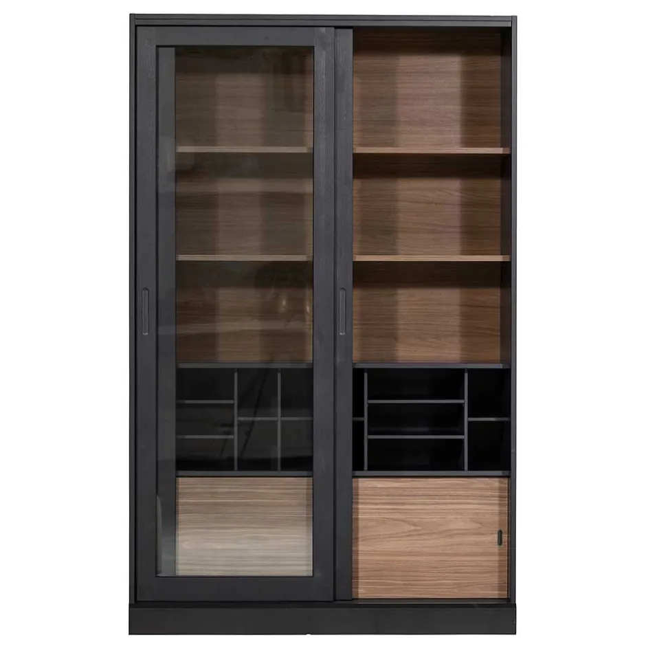 Wohnen Moderne Vitrine mit Glas Schiebetüren - Susanne