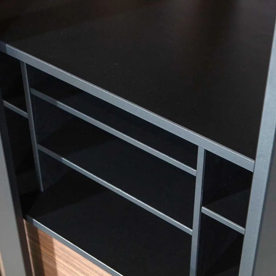 Wohnen Moderne Vitrine mit Glas Schiebetüren - Susanne