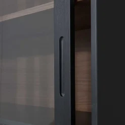 Wohnen Moderne Vitrine mit Glas Schiebetüren - Susanne