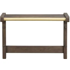 Wohnen Moderne Wandgarderobe in Eiche Dunkelbraun - Cora