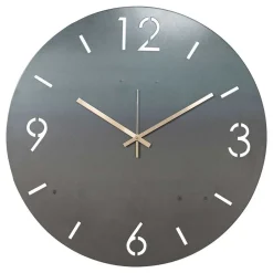 Wohnen Moderne Wanduhr aus Stahl in Rund - Emsa