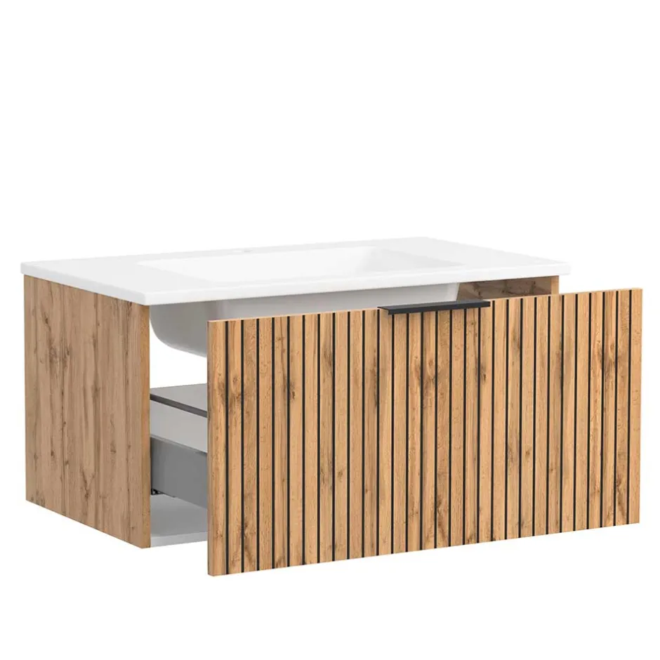 Wohnen Moderne Waschkonsole mit Einlassbecken - Crystoga