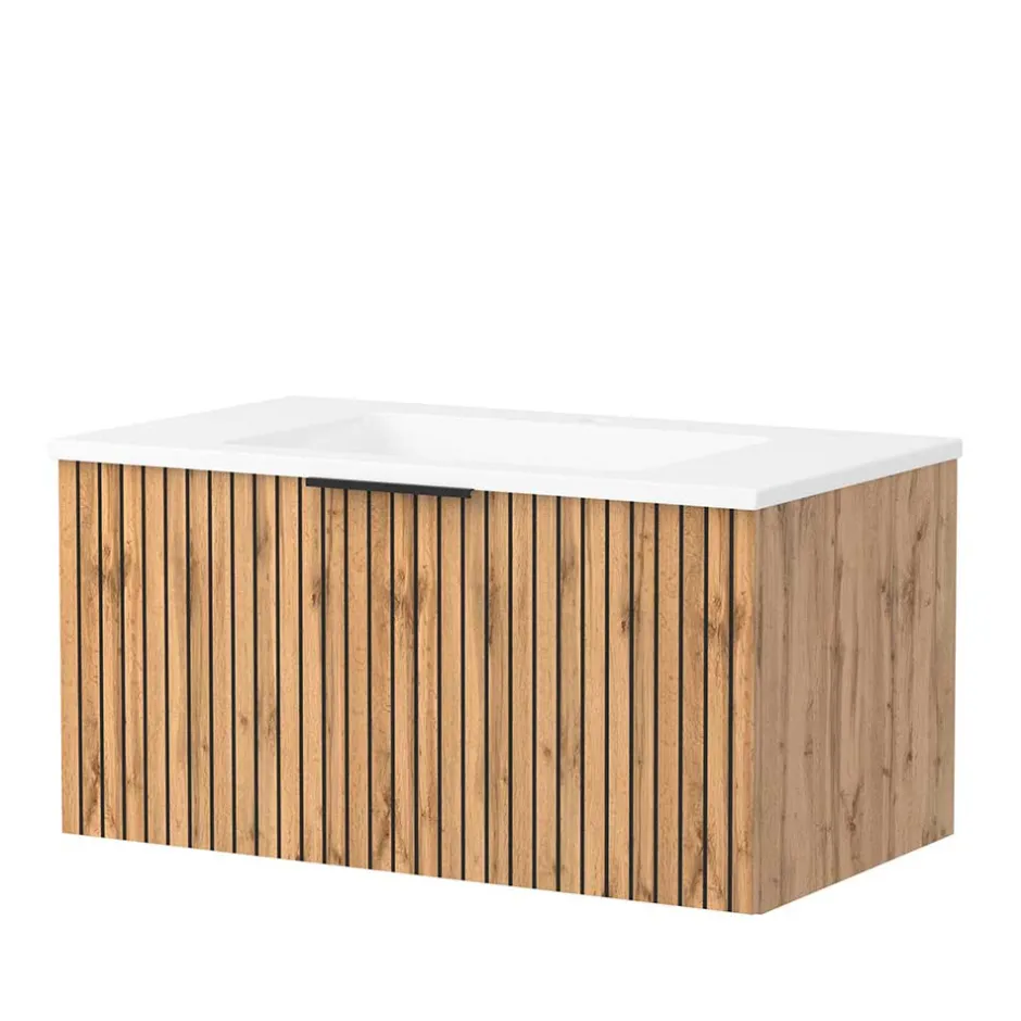 Wohnen Moderne Waschkonsole mit Einlassbecken - Crystoga