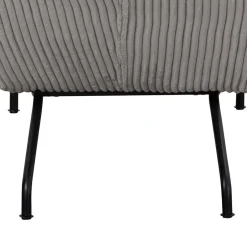 Wohnen Moderne Wohnzimmerliege mit Cord in Hellgrau - Speedy