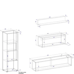 Wohnen Moderne Wohnzimmermöbel Set - Ahilav (fünfteilig)