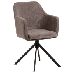 Moderner Armlehnenstuhl in Braun - Myrano^Wohnen