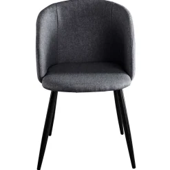 Moderner Armlehnstuhl in Dunkelgrau - Nauizia (2er Set)^Wohnen