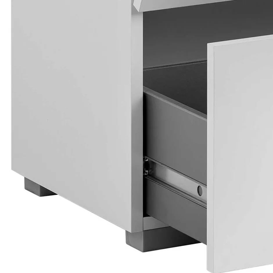 Wohnen Moderner Bad Waschbeckenschrank in Weiß - Tyler