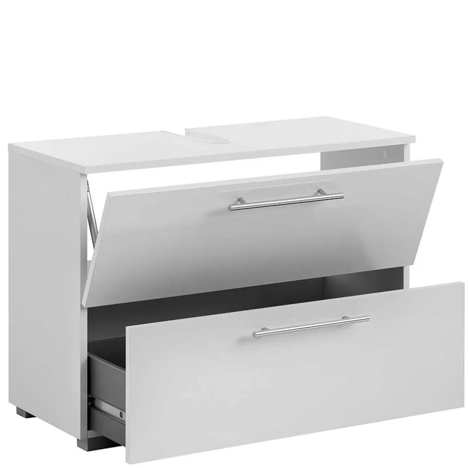 Wohnen Moderner Bad Waschbeckenschrank in Weiß - Tyler