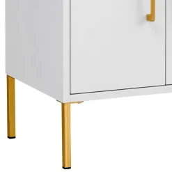 Wohnen Moderner Bad Waschplatz in Weiß & Gold - Nuszaleva