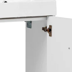 Wohnen Moderner Bad Waschplatz in Weiß & Gold - Nuszaleva