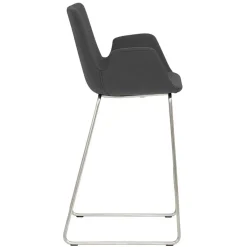 Moderner Barstuhl mit Armlehnen in Dunkelgrau - Vaiana^Wohnen Sale