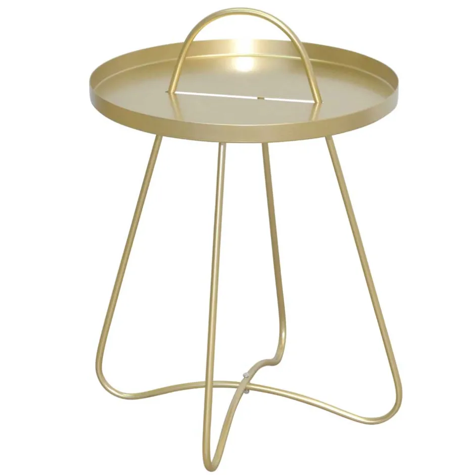 Moderner Beistelltisch in Goldfarben - Parca^Wohnen