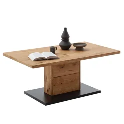 Wohnen Moderner Couchtisch in Wildeiche und Anthrazit - Drinidad