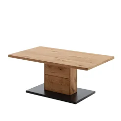 Wohnen Moderner Couchtisch in Wildeiche und Anthrazit - Drinidad