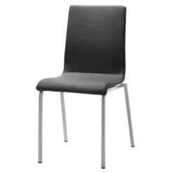 Moderner Esszimmerstuhl in Dunkelgrau Microfaser - Termi^Wohnen