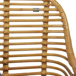 Wohnen Moderner Flechtstuhl aus Rattan - Rubertus (2er Set)