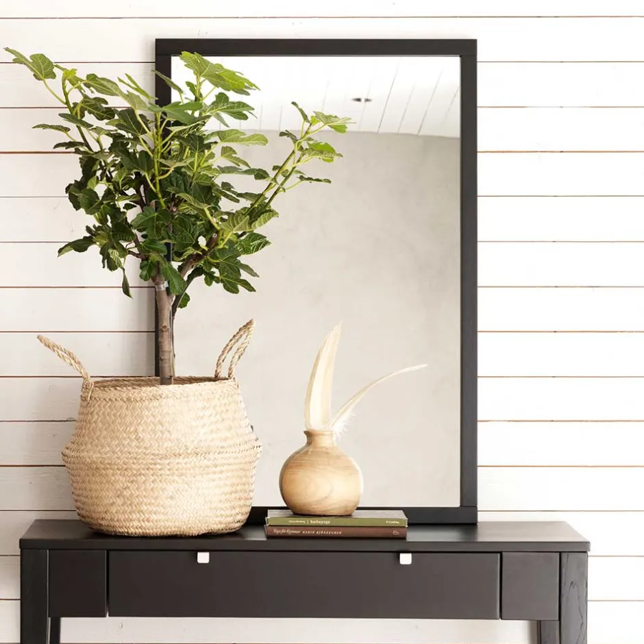 Moderner Hängespiegel in Schwarz - Geskan^Wohnen Online