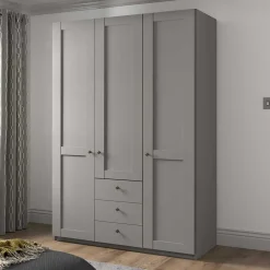 Moderner Kleiderschrank in Hellgrau - Ridonna^Wohnen Hot