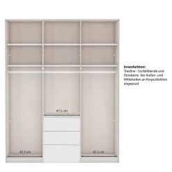 Moderner Kleiderschrank in Hellgrau - Ridonna^Wohnen Hot