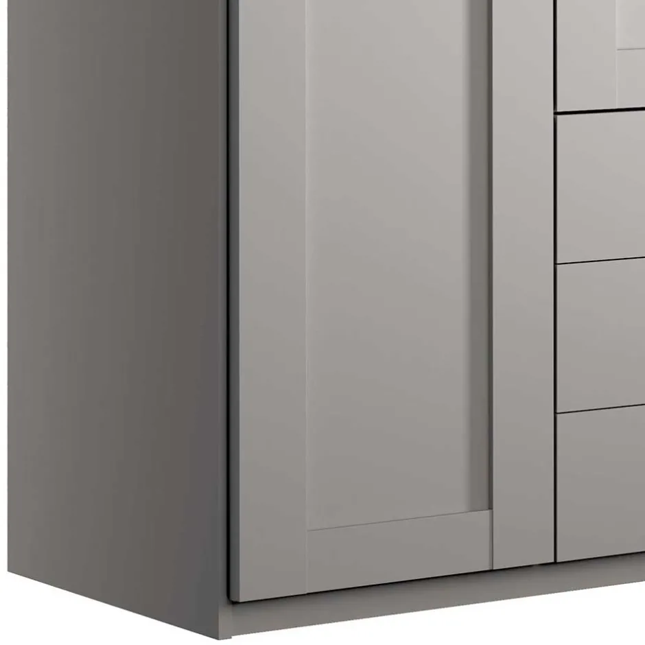 Moderner Kleiderschrank in Hellgrau - Ridonna^Wohnen Hot