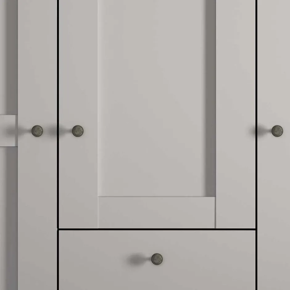 Moderner Kleiderschrank in Hellgrau - Ridonna^Wohnen Hot