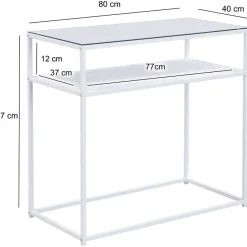Moderner Konsolentisch in Weiß - Marian^Wohnen