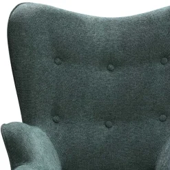 Wohnen Moderner Ohrensessel in Dunkelgrün - Diamora