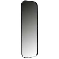 Moderner Oval Spiegel in Schwarz - Locila^Wohnen