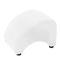 Wohnen Moderner Polsterhocker in Cremefarben - Crocinol