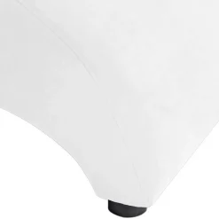 Wohnen Moderner Polsterhocker in Cremefarben - Crocinol