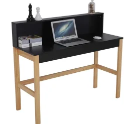 Moderner Schreibtisch mit Aufsatz - zweifarbig - Ynes^Wohnen