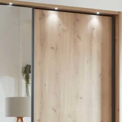 Wohnen Moderner Schwebetürenschrank mit Spiegel - Ulapos