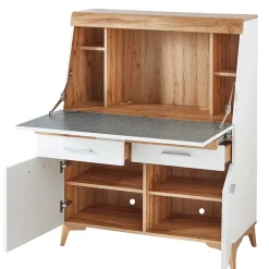 Moderner Sekretär in Weiß & Eiche Optik - Bistrita^Wohnen Outlet