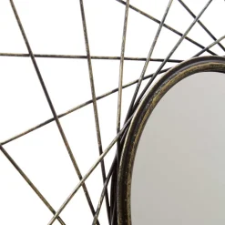 Wohnen Moderner Spiegel in Altgold Metallrahmen - Emrany
