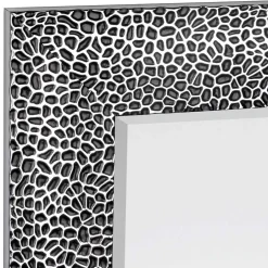 Wohnen Moderner Spiegel in Schwarz Silber - Tyrcio