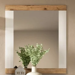 Wohnen Moderner Spiegel in Weiß & Wildeiche - Hihat