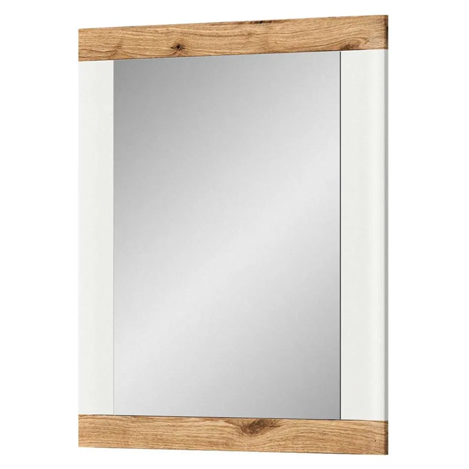 Wohnen Moderner Spiegel in Weiß & Wildeiche - Hihat