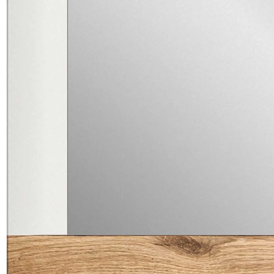 Wohnen Moderner Spiegel in Weiß & Wildeiche - Hihat