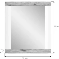Wohnen Moderner Spiegel in Weiß & Wildeiche - Hihat