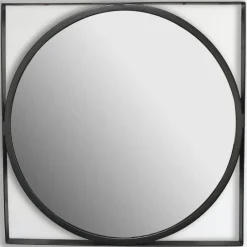 Wohnen Moderner Spiegel mit Metallrahmen - Champagne