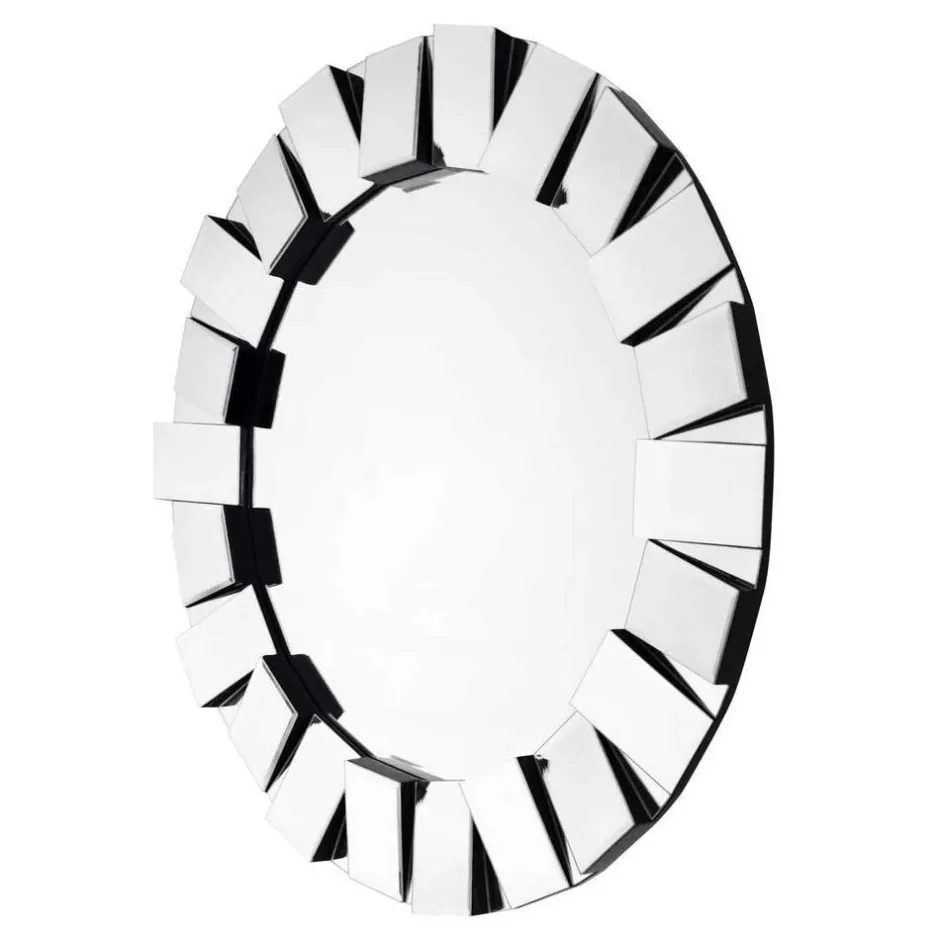 Wohnen Moderner Spiegel mit Spiegelglas-Rahmen - Hector