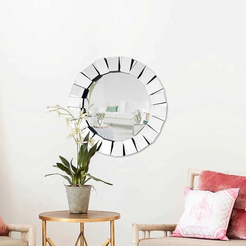 Wohnen Moderner Spiegel mit Spiegelglas-Rahmen - Hector