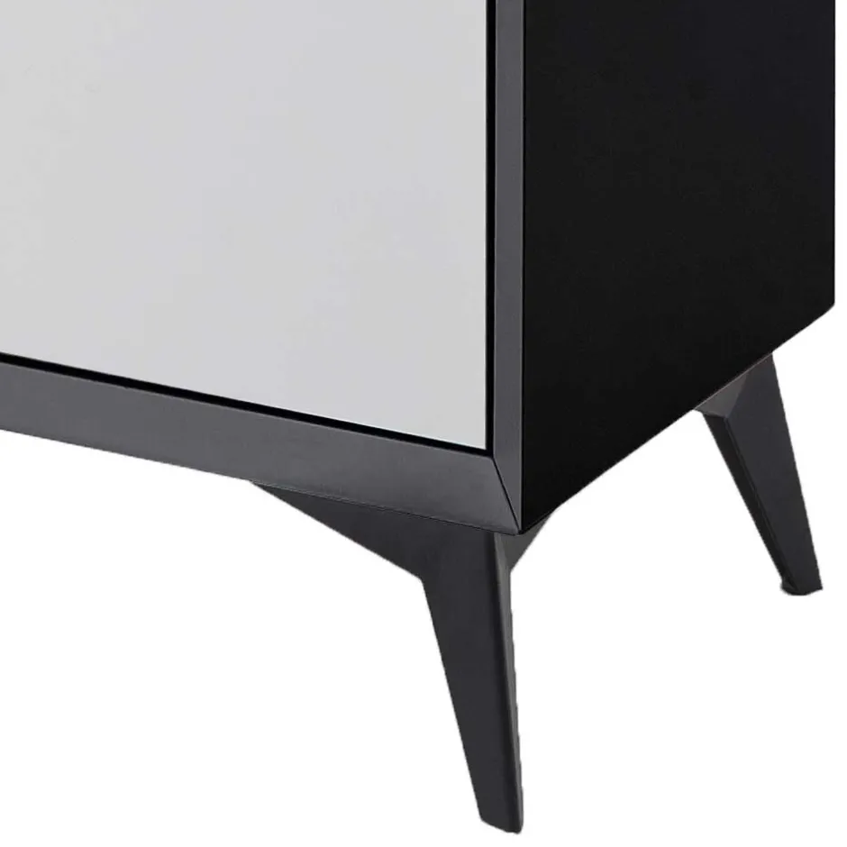 Wohnen Moderner TV Unterschrank in Weiß & Grau - Vadids