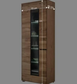 Moderner Vitrinenschrank 70x196x40 cm - Sennya^Wohnen Sale